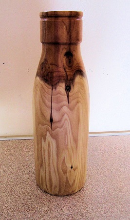 Yew bottle by John Spencer